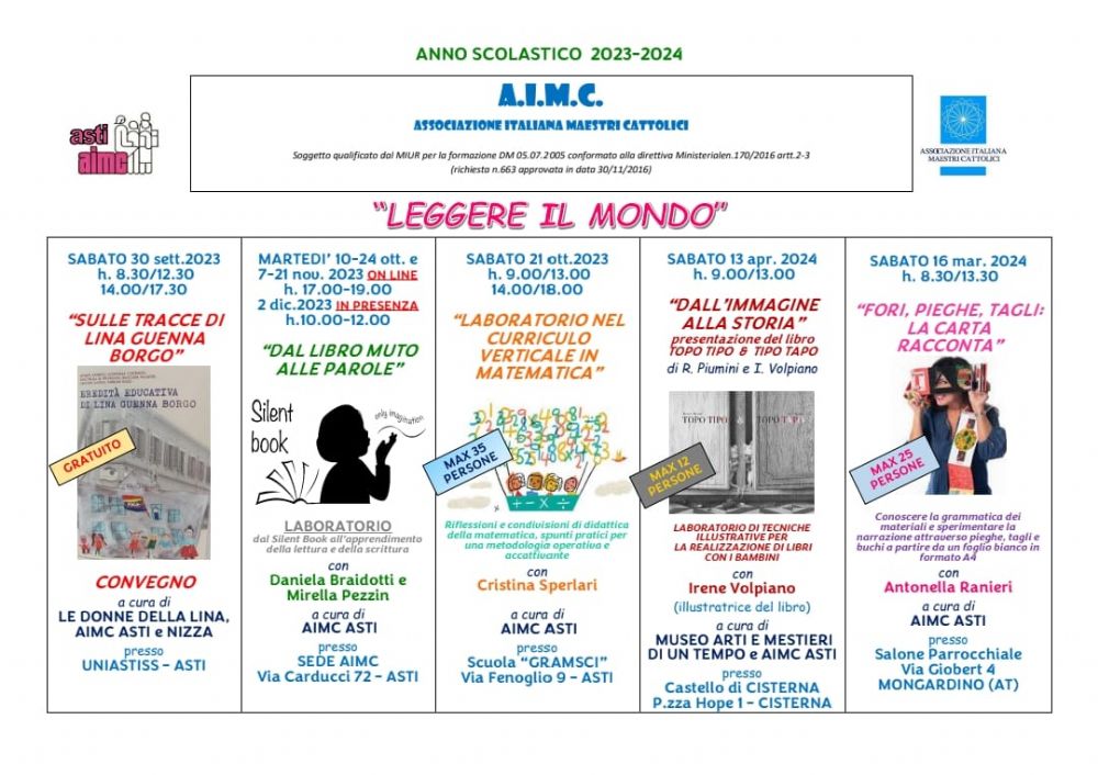 Aimc Asti - PERCORSI FORMATIVI 2023_2024